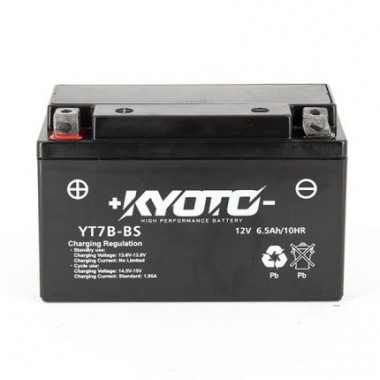 Kyoto - Batterie GT7B-BS SLA-AGM - Sans Entretien - Prête à l'Emploi - Equivalente YT7B-